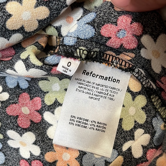NEW! REFORMATION Afternoon Floral Print Sun Dress SIZE 0 1650 - Picture 9 of 9